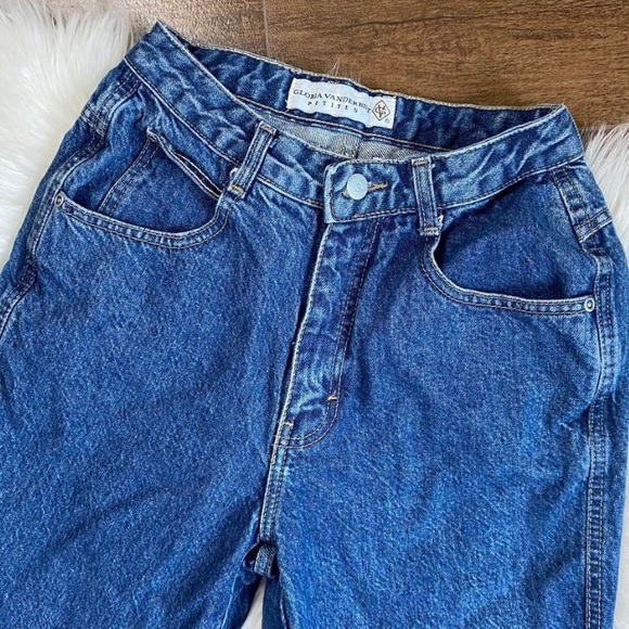 Vintage 90s Gloria Vanderbilt High Waisted Tapered Leg Denim Mom Jeans 25’’ - Picture 3 of 4
